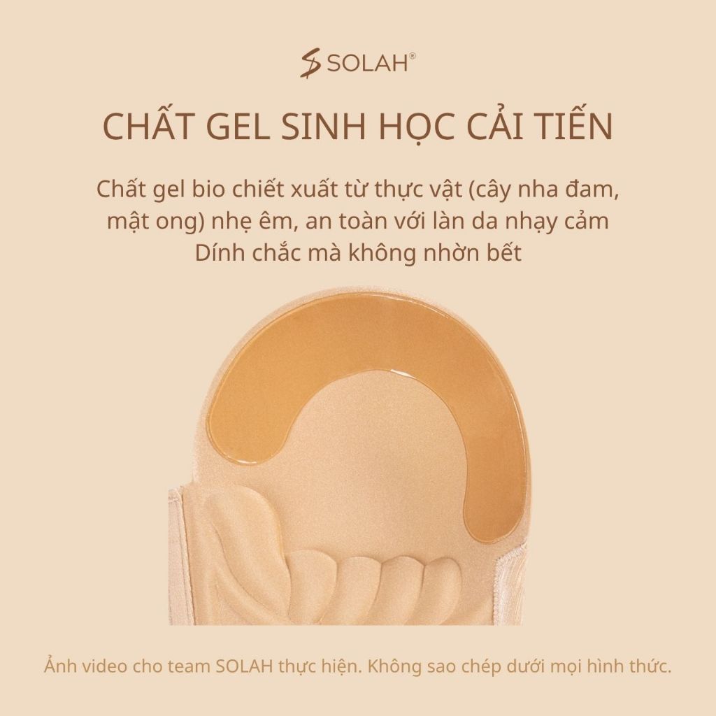 Miếng Dán Ngực Chữ U Tháo Móc SOLAH Áo Váy Hở Ngực Hở Lưng Sexy Đi Biển Tiệc Dạ Hội Du Lịch BR12