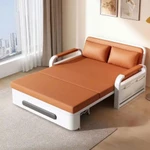 Sofa giường gấp gọn đa năng bọc vải nano chống thấm , Giường gấp gọn chuyển đổi thành ghế thông minh có ngăn chứa đồ — ảnh 2
