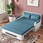 Sofa giường gấp gọn đa năng bọc vải nano chống thấm , Giường gấp gọn chuyển đổi thành ghế thông minh có ngăn chứa đồ — ảnh 4