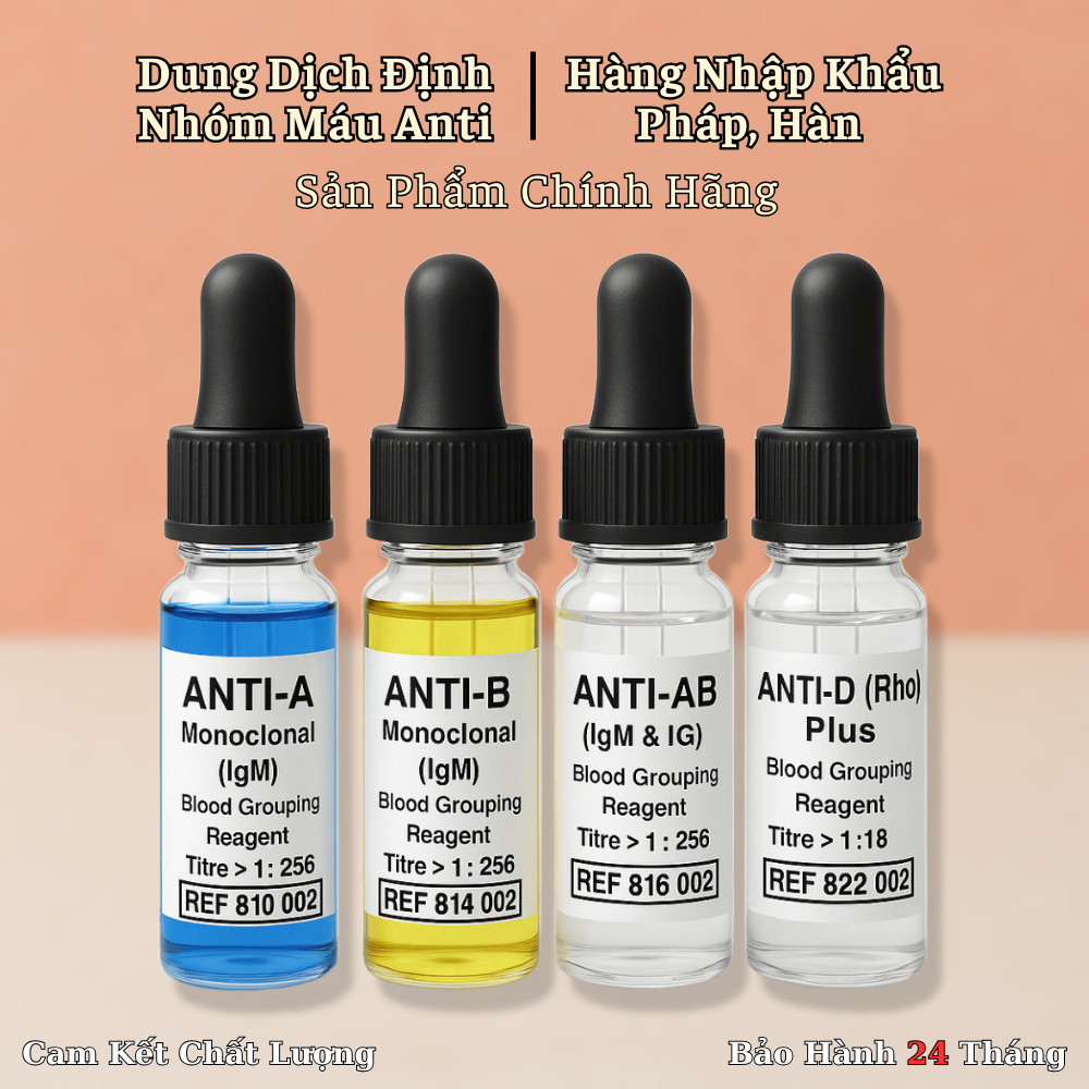 [HỎA TỐC 24H] Hóa Chất Xét Nghiệm ABO & RhD Anti‑A/B/AB/D 10ml ...