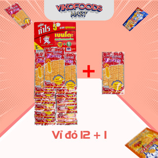 MỰC KHÔ TẢM GIA VỊ - VỈ 12+2 GÓI