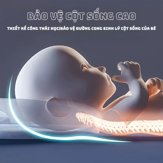 Gối cao su non thiết kế chuẩn công thái học - Giúp ngủ ngon, chống mồ hôi trộm