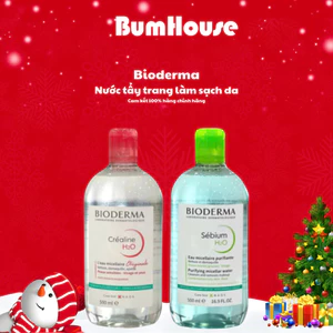 Nước Tẩy Trang Pháp Bio Créaline/ Sébium H2O Cho Da Dầu Mụn, Da Nhạy Cảm 500ml