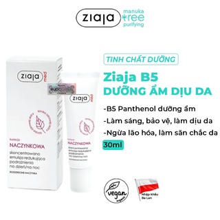 Tinh Chất Phục Hồi Da Ziaja B5-Ziaja Med Kuracja Naczynkowa Giúp Làm Dịu Da, Giảm Kích Ứng 30ml