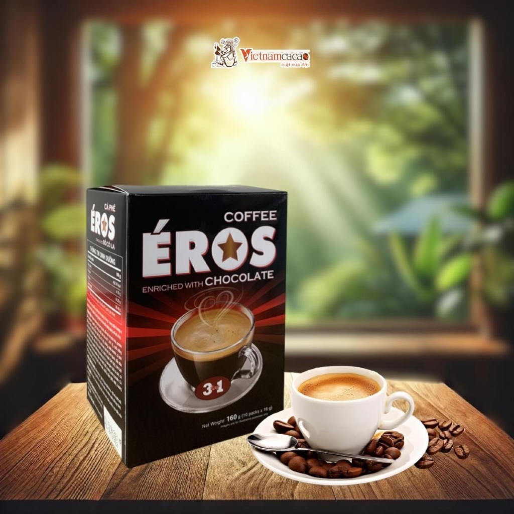 Bột Cafe Eros cà phê 3 in 1 Eros gói 160g