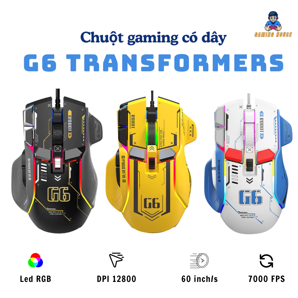 Chuột gaming G6 Transformers ATAS