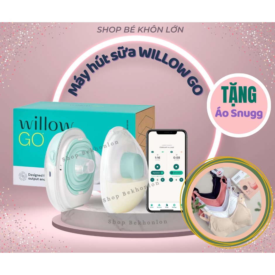 Máy hút sữa Willow Go bản mới có nút chặn không dây Mới nguyên tem