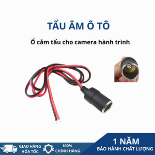 Tẩu âm ô tô - Ổ cắm tẩu sạc đầu cái trên ô tô - ổ cắm tẩu cho camera hành trình 12V-24V 10A - vỏ nhựa