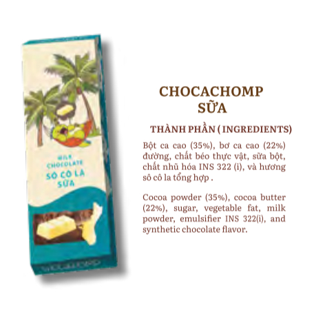 Thanh Socola Chocachomp Ngọt Dịu dành cho bé 37g