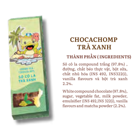Thanh Socola Chocachomp Ngọt Dịu dành cho bé 37g