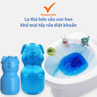 Lọ thả bồn cầu con heo khử mùi tẩy rửa diệt khuẩn nhà vệ sinh tiện lợi #A52