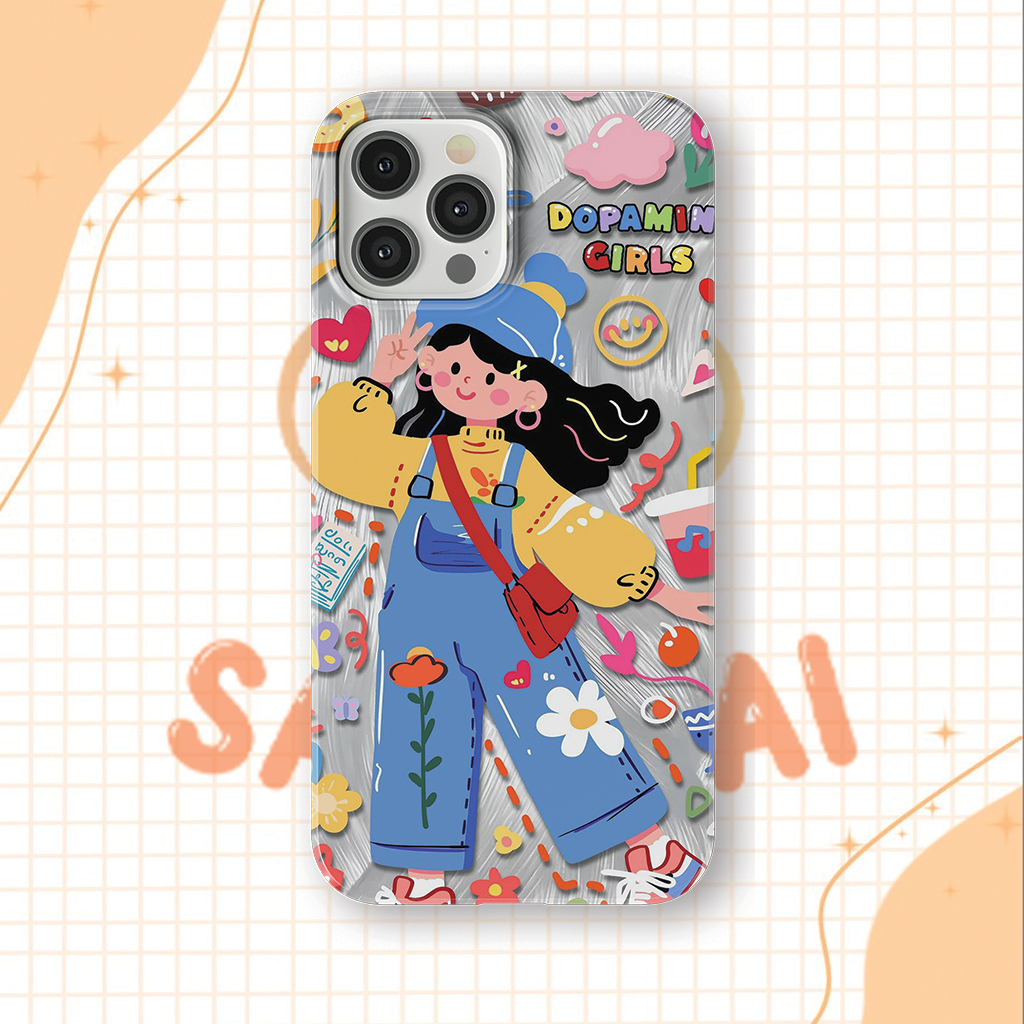 Ốp Iphone Đẹp, Ốp Lưng Iphone Bảo Vệ Camera, Chống Sốc Hoạ Tiết IP 6/6s/7/8/Plus/X/XS/XR/11/12/13/14/15/Pro - SakuMai