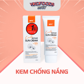 KEM CHỐNG NẮNG NÂNG TONE RAU MÁ HIP'S - 60ML