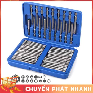 Bộ mũi vặn vít 50 chi tiết chuôi lục giác 6.35mm – Hoa thị, lục giác, 2 cạnh, 4 cạnh