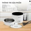 Nồi điện đa năng Samono SW-DG04S lẩu điện 1.5L chống dính, 3 mức nhiệt 150W &450W & hotpot, kèm xửng hấp inox