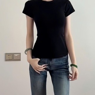 Áo Croptop Thun Tăm Chất Bozip Trơn Nữ