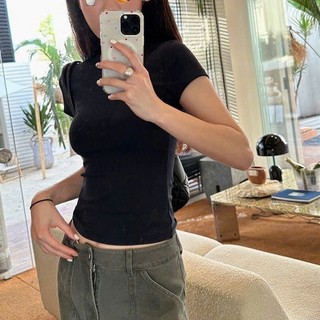 Áo Thun Croptop PURSEZO áo kiểu nữ