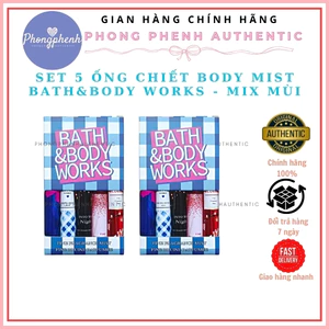 Set 5 chai chiết - SET BODY MIST BATH & BODY WORKS 5C X 10ML CÓ BOX