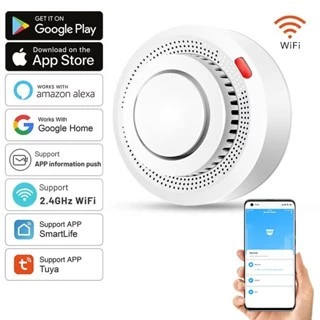 [ Tuya / SmartLife ] Đầu cảm biến báo khói báo cháy Wifi thông minh ứng dụng báo động Hệ thống phòng cháy an ninh