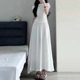 Chân Váy Midi Chữ A Dáng Dài 4 Màu Cạp Cao Chun Eo Tiểu Thư