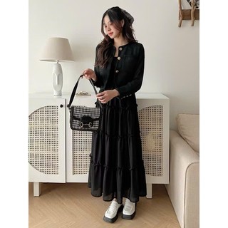 SET Honey 🦋 Áo CARDIGAN kèm VÁY 2 DÂY HOA NHÍ 🦋 hotrend