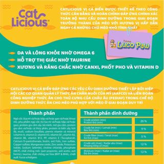 Cat Licious ( Combo 1kg x 20 gói ) Vị Cá Biển - Hạt khô dành cho mèo trưởng thành Luco Paw Petshop