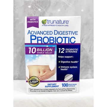 Date T1/2027_ Hỗ trợ tiêu hoá Men vi sinh Advanced Digestive Probiotic Trunature 100 viên của Mỹ