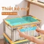 STON Hộp Đựng Đồ Gấp Gọn Trong Suốt Đồ Xếp Chồng hộp đựng quần áo hộp nhựa đựng đồ Có Bánh Xe