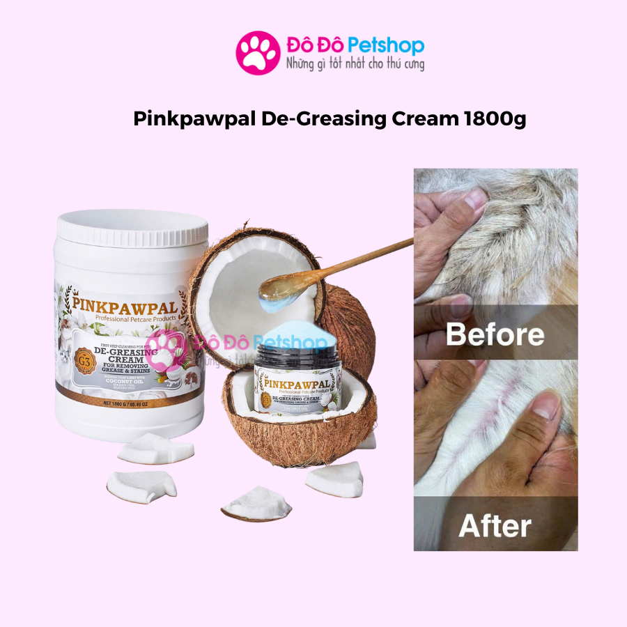 Pinkpawpal - DE-GREASING CREAM ko PARABEN, KHÔNG CÓ SILICON
