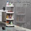 STON 3/4/5 Tầng Kệ góc tường để đồ phòng tắm bằng nhựa có bánh xe Kệ nhà Cao cấp bếp đa năng