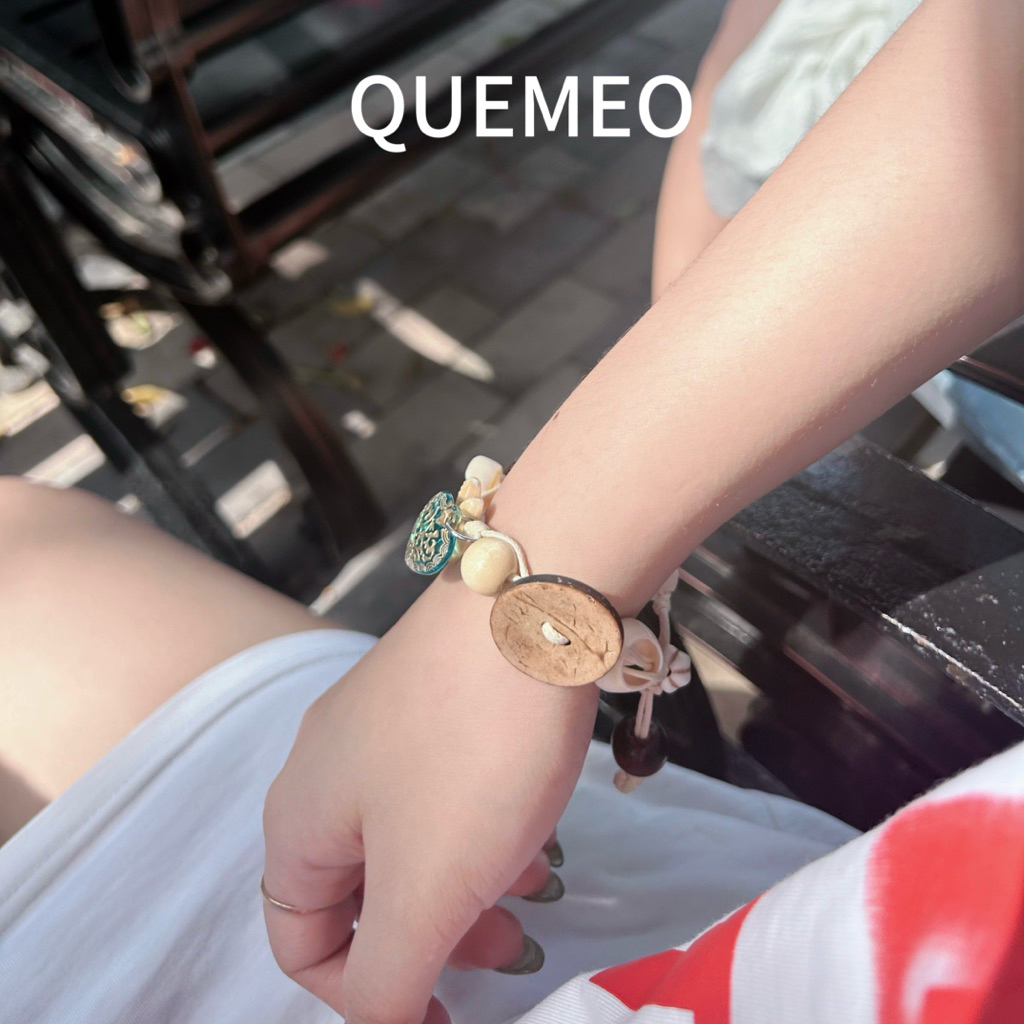 [HOẢ TỐC] Vòng Tay Sao Biển Cúc Áo HandMade KYLALA QUEMEO Vòng Tay Mùa Hè