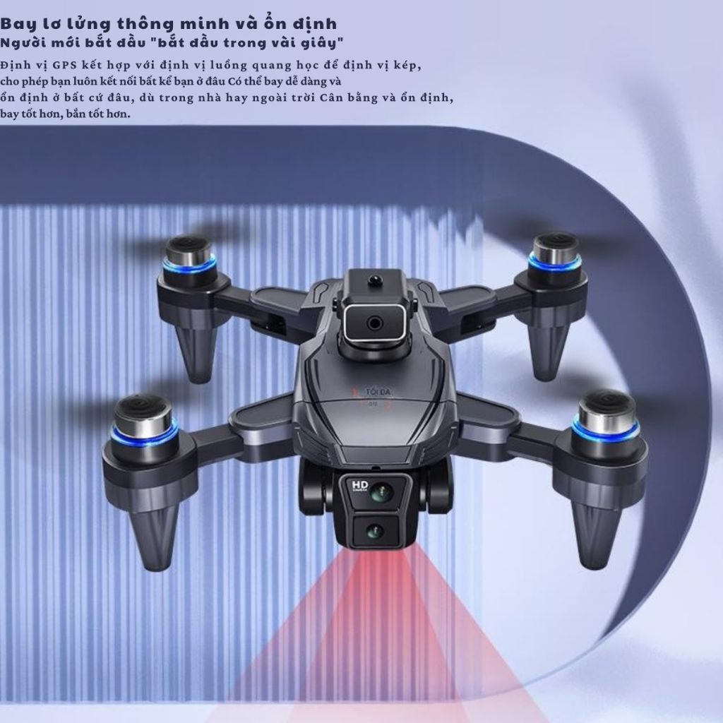 Flycam K812 Pro Max, flaicam Máy Bay Điều Khiển Có Tay Cầm Màn Hình Drone Định Vị GPS Tự Quay Về