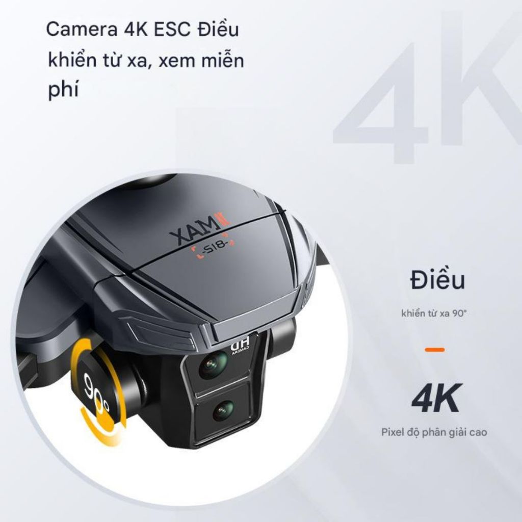 Flycam K812 Pro Max, flaicam Máy Bay Điều Khiển Có Tay Cầm Màn Hình Drone Định Vị GPS Tự Quay Về