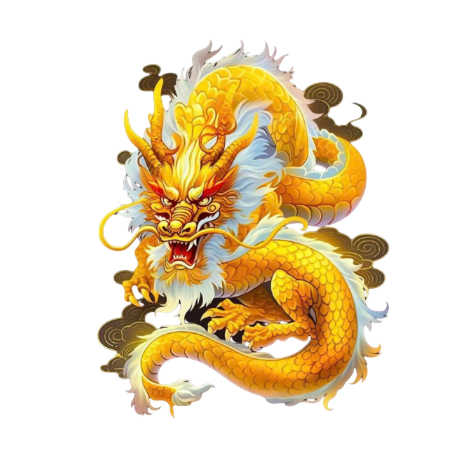 [Hình ủi nhiệt] PANT ART RỒNG VÀNG may mắn ủi áo tại nhà bằng bàn ủi bàn là, Sticker 3d