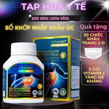 Viên uống bổ khớp Glucosamine 1500 Vitatree – Lựa chọn hàng đầu từ Úc