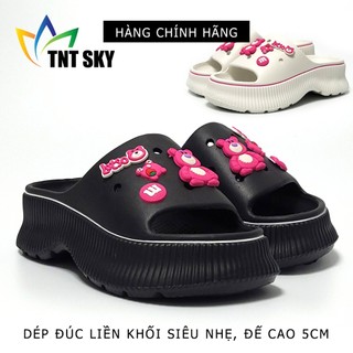 Dép Nữ Quai Ngang Đúc Liền Khối Siêu Nhẹ, Đế Cao 5cm - Hàng Chính Hãng Hù Kiệt - H3214
