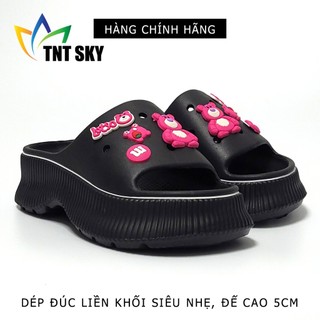 Dép Nữ Quai Ngang Đúc Liền Khối Siêu Nhẹ, Đế Cao 5cm - Hàng Chính Hãng Hù Kiệt - H3214