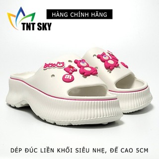 Dép Nữ Quai Ngang Đúc Liền Khối Siêu Nhẹ, Đế Cao 5cm - Hàng Chính Hãng Hù Kiệt - H3214