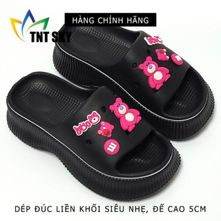 Dép Nữ Quai Ngang Đúc Liền Khối Siêu Nhẹ, Đế Cao 5cm - Hàng Chính Hãng Hù Kiệt - H3214