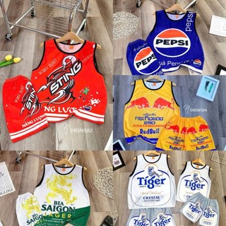 đồ bộ xác nách bia nước ngọt phù hợp cho bé