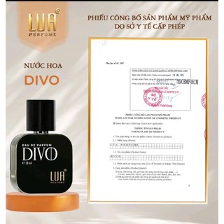 Nước hoa Nam chính hãng DIVO FOR MEN 30ML  nam tính, lịch lãm, cuốn hút - LUA PERFUME 30ML