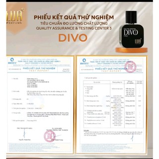 Nước hoa Nam chính hãng DIVO FOR MEN 30ML  nam tính, lịch lãm, cuốn hút - LUA PERFUME 30ML