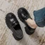 Giày loafer nữ mũi tròn chất nhẹ êm đế cao 5cm thời trang hottrend P-005
