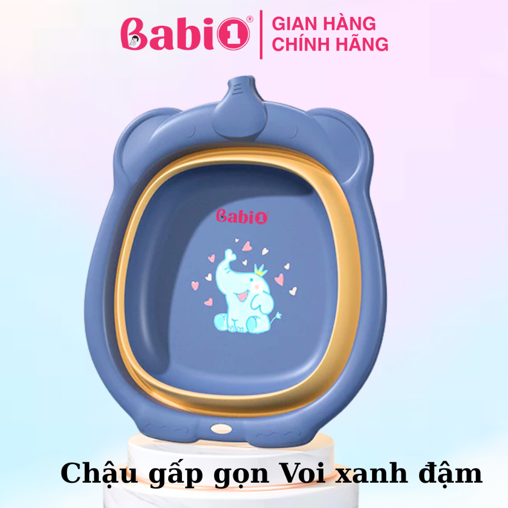 Chậu Rửa Mặt Gấp Gọn Babi1 - Xếp Gọn 3Cm Đa Năng Tắm, Rửa Giặt Đồ Cho Mẹ Bé Người Bệnh
