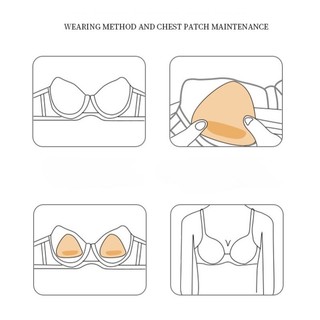 Miếng độn ngực keo dán 2 mặt mút đệm dày giúp nâng V1 dành cho bikini, áo bra...