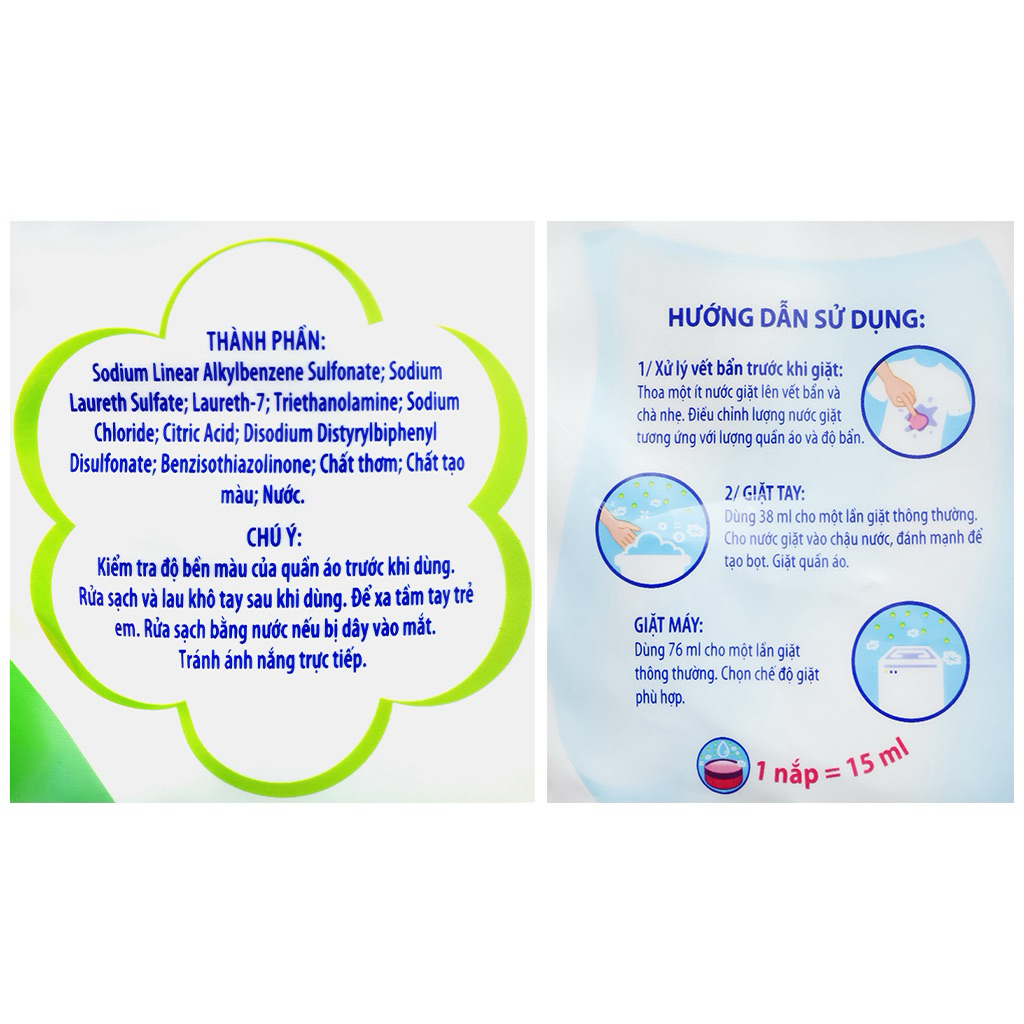 Nước giặt Surf đậm đặc hương Nước Hoa Say Đắm túi 3.1kg