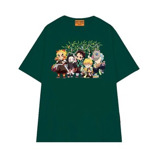 Áo Thun Anime Demon Slayer NGỐ TEE Các Nhân Vật Style Chibi Dễ Thương Chất Vải Cotton 75 Mềm Mịn