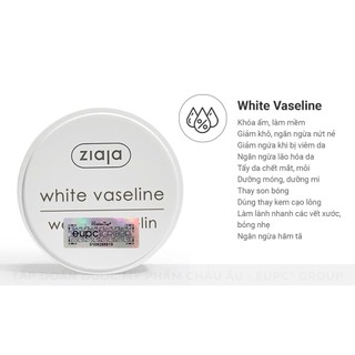 Sáp Vaseline Dưỡng Tái Tạo Da - Ziaja White Vaseline 30ml