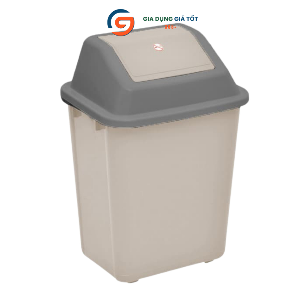 Thùng đựng rác 45L Song Long có nắp, thùng rác dung tích lớn đựng rác gia đình, văn phòng, quán ăn
