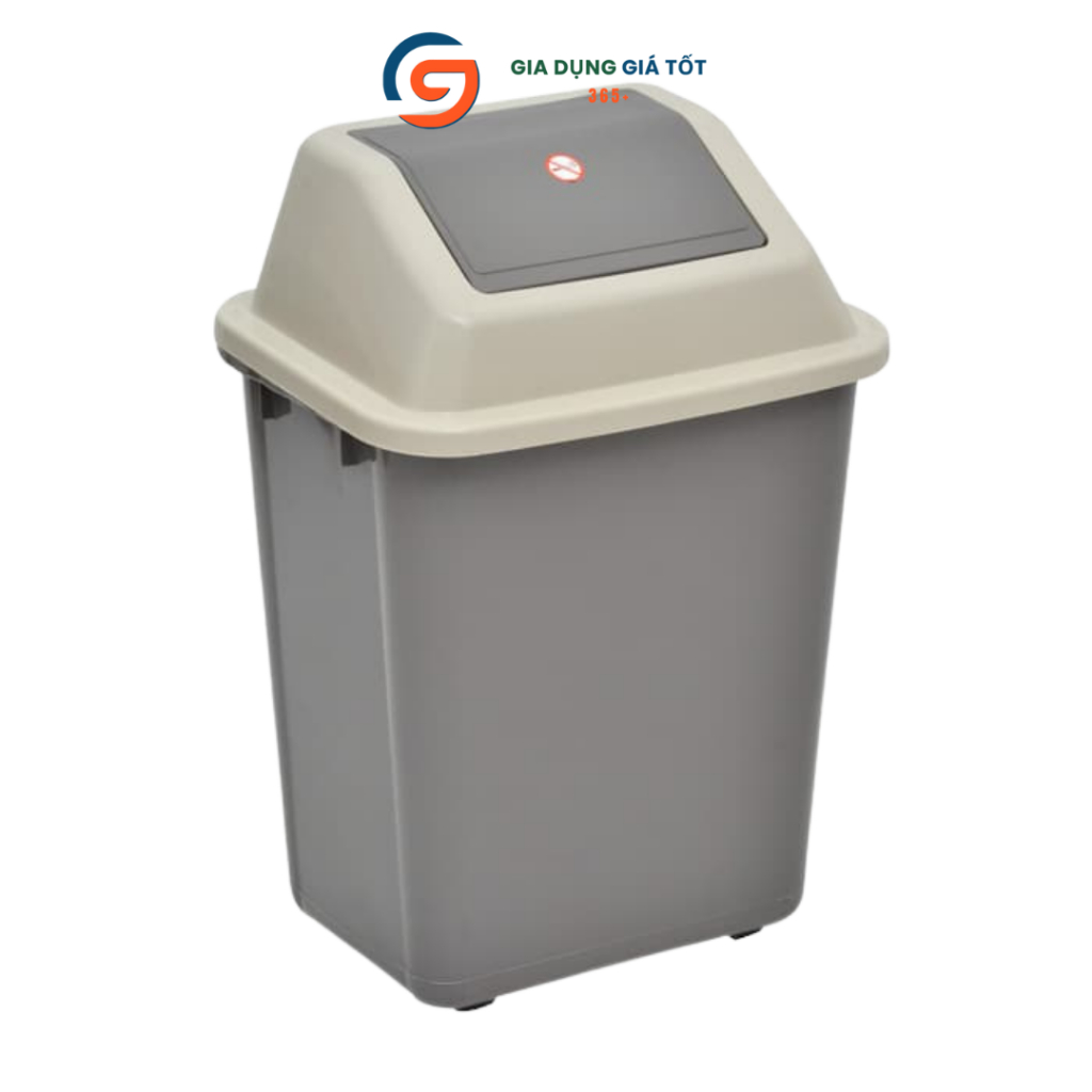 Thùng đựng rác 45L Song Long có nắp, thùng rác dung tích lớn đựng rác gia đình, văn phòng, quán ăn